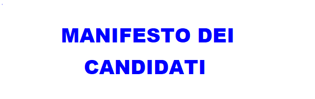 Manifesto dei candidati